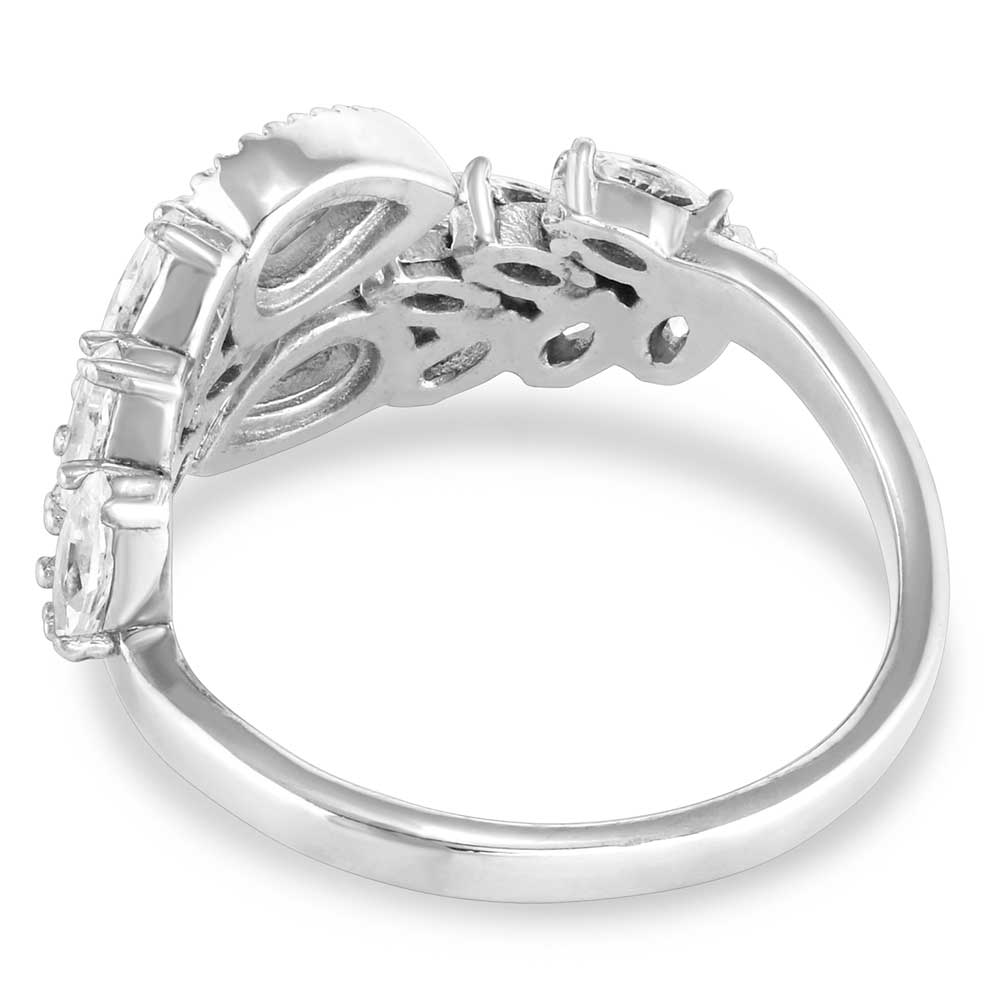 Crystal Waterfall Wrap Ring