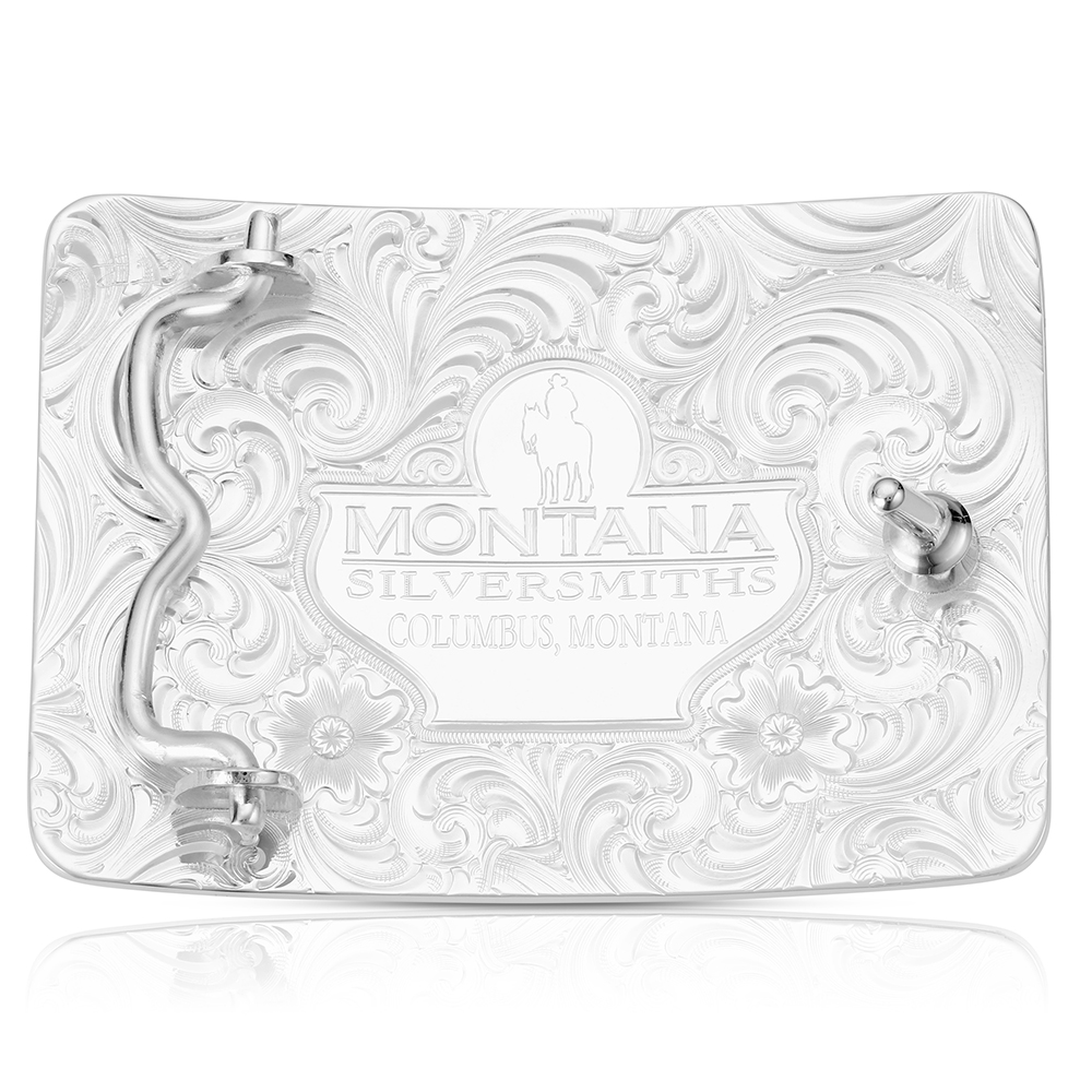Western Standard Buckle with Praying Cowboy