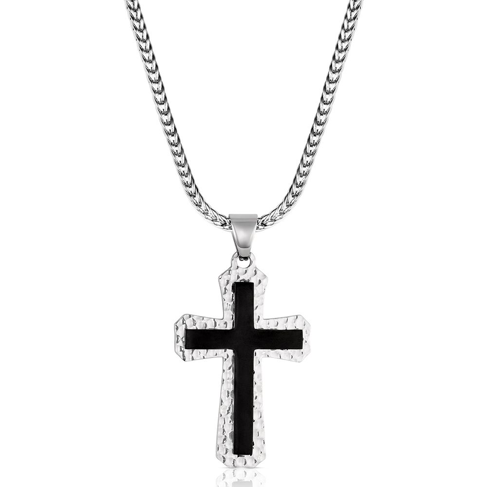 Cast Your Worries Cross Necklace