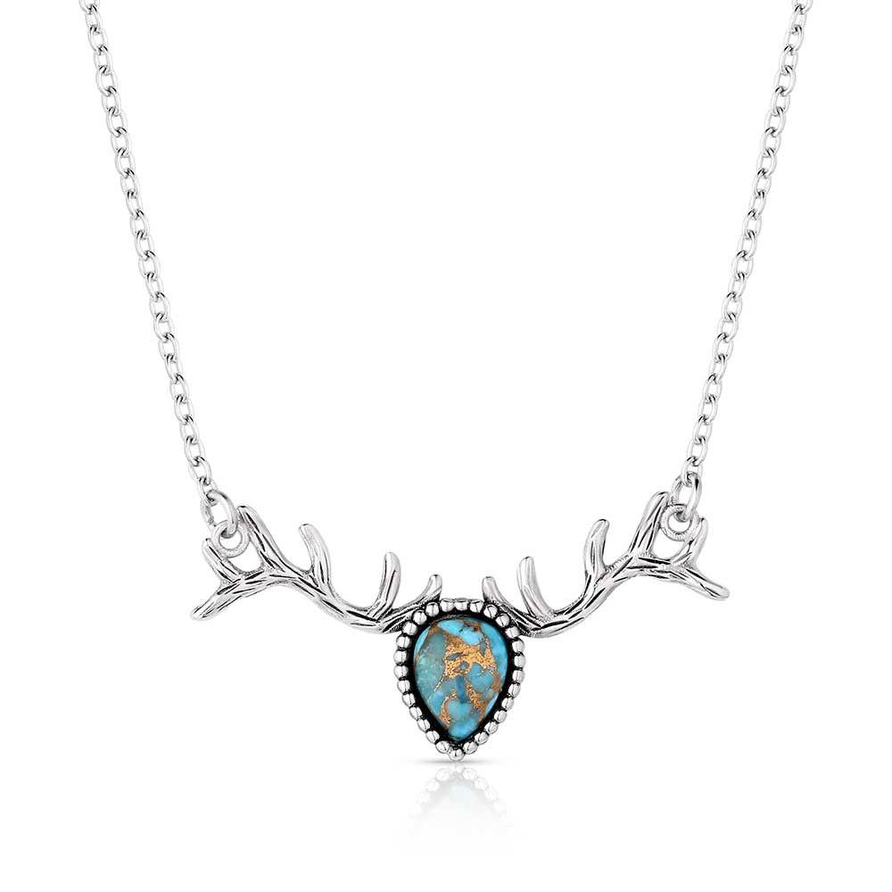 Alpine Mountain Embrace Turquoise Necklace | Montana Silversmiths