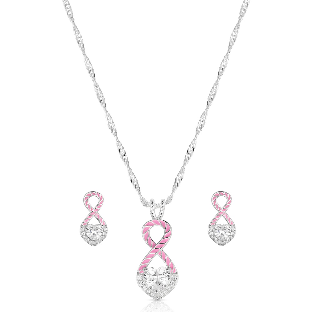 Tough Enough to Wear Pink Love Jewelry Set