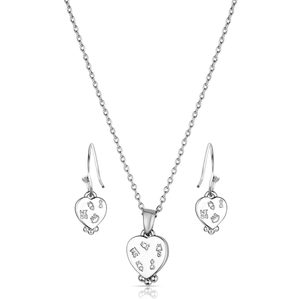 Snowcapped Heart Jewelry Set