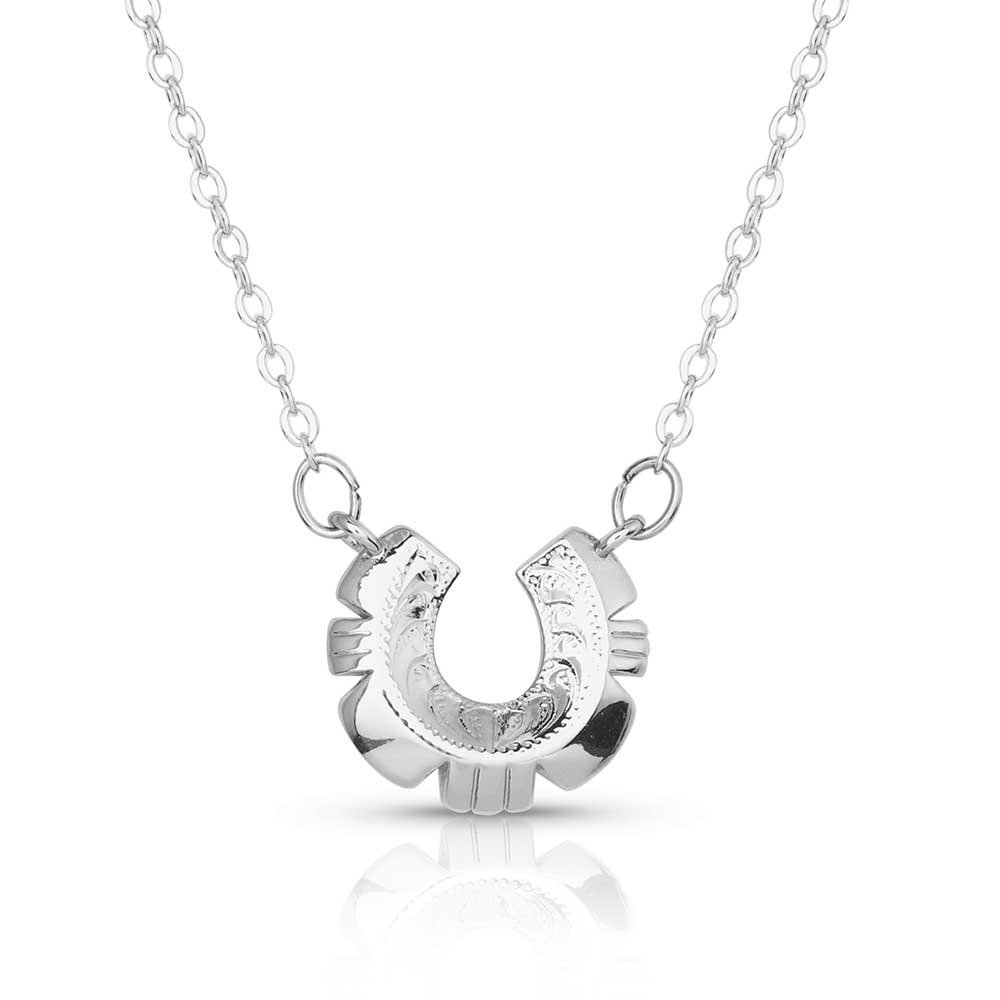 Western Mosaic Horseshoe Necklace