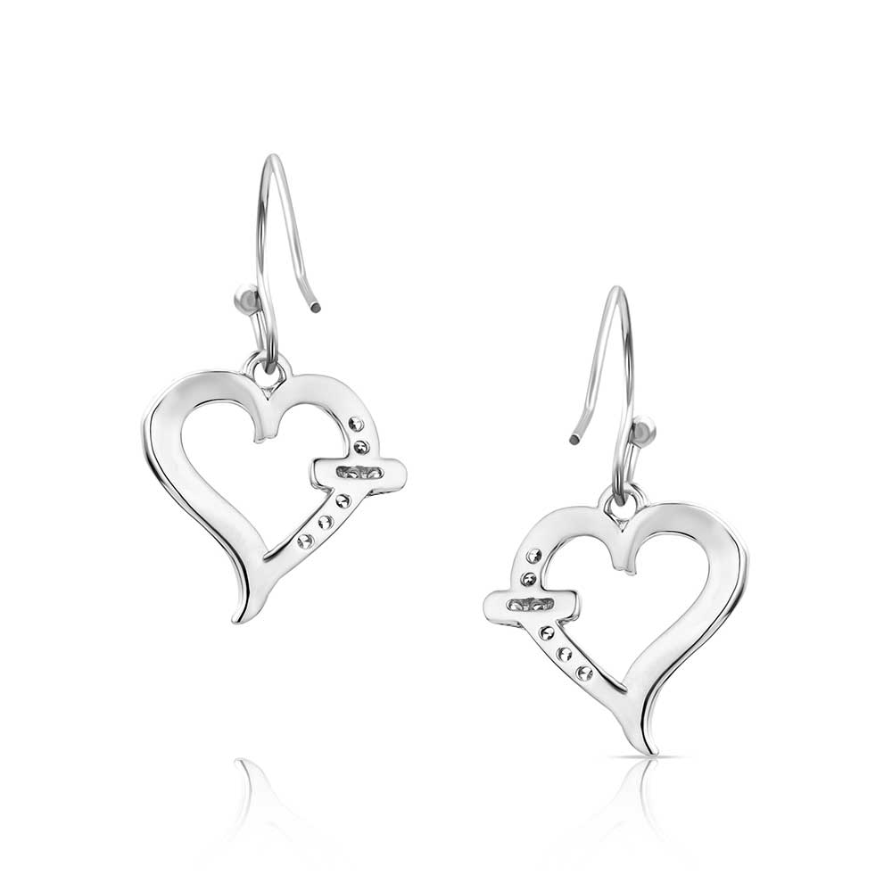 With Love Heart Earrings