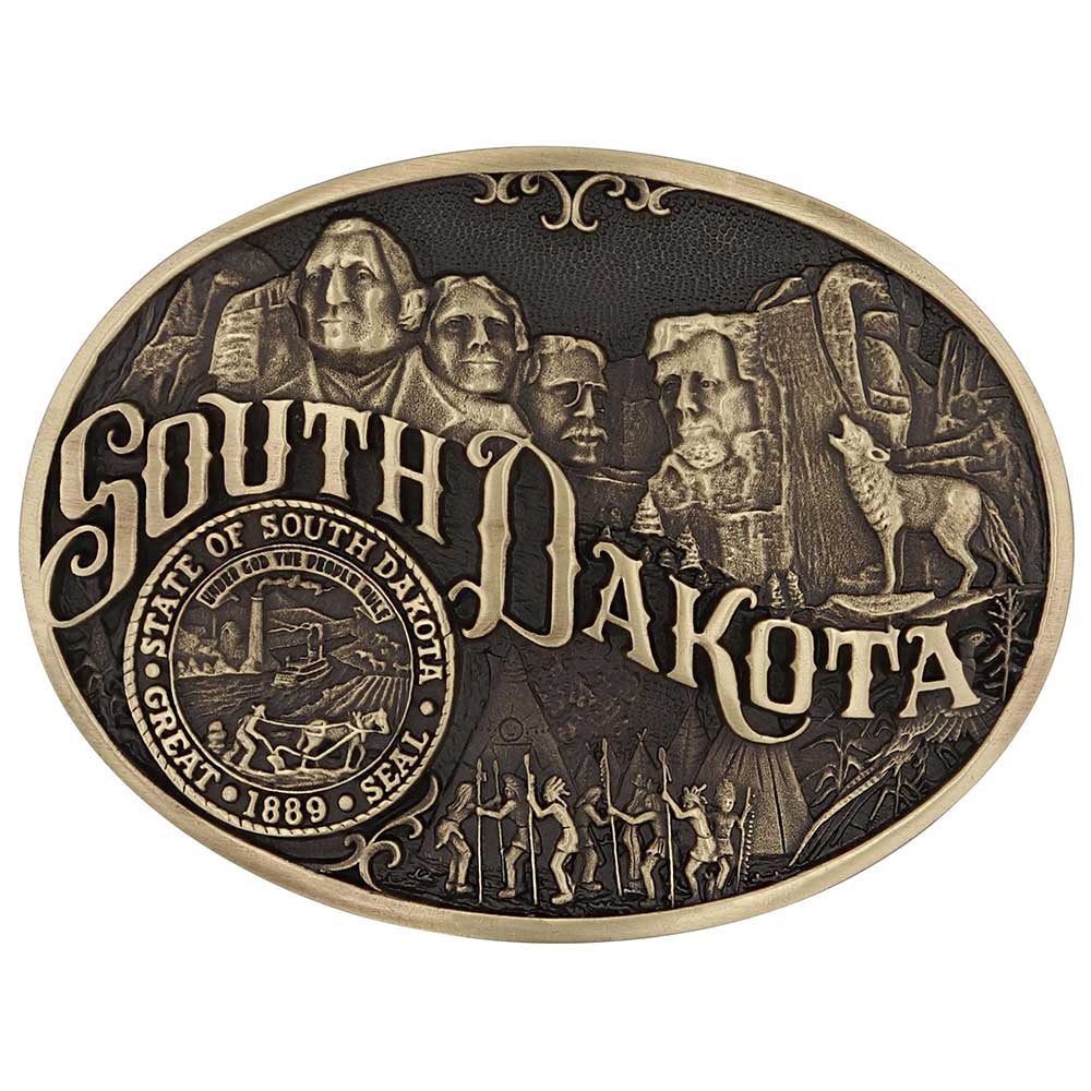 South Dakota State Heritage Attitude Buckle