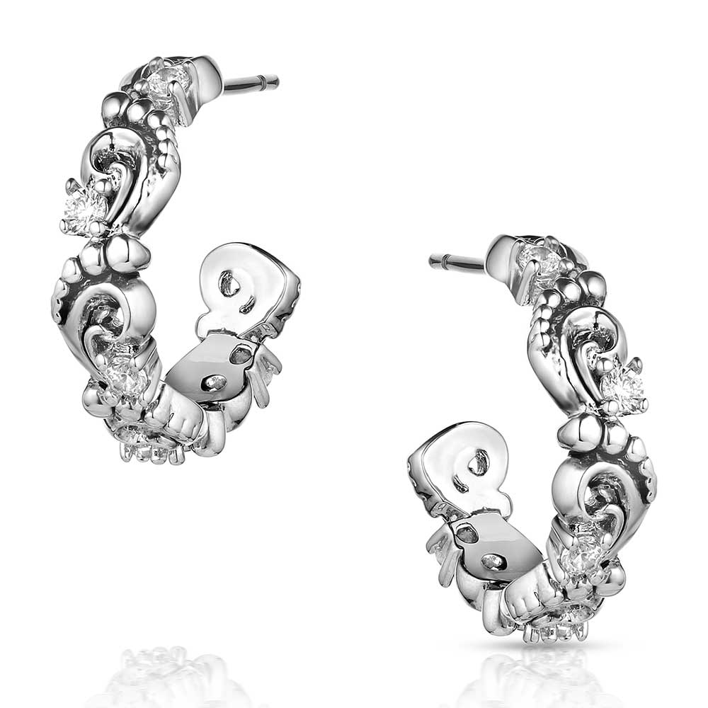 Windblown Elegance Crystal Earrings