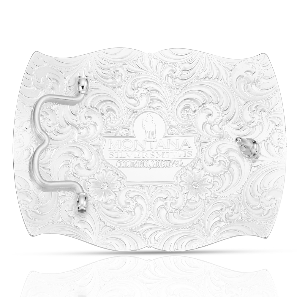 Feathered Turquoise Trophy Buckle | Montana Silversmiths