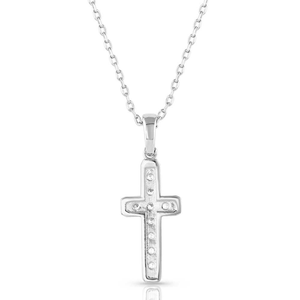 Dainty Crystal Cross Necklace