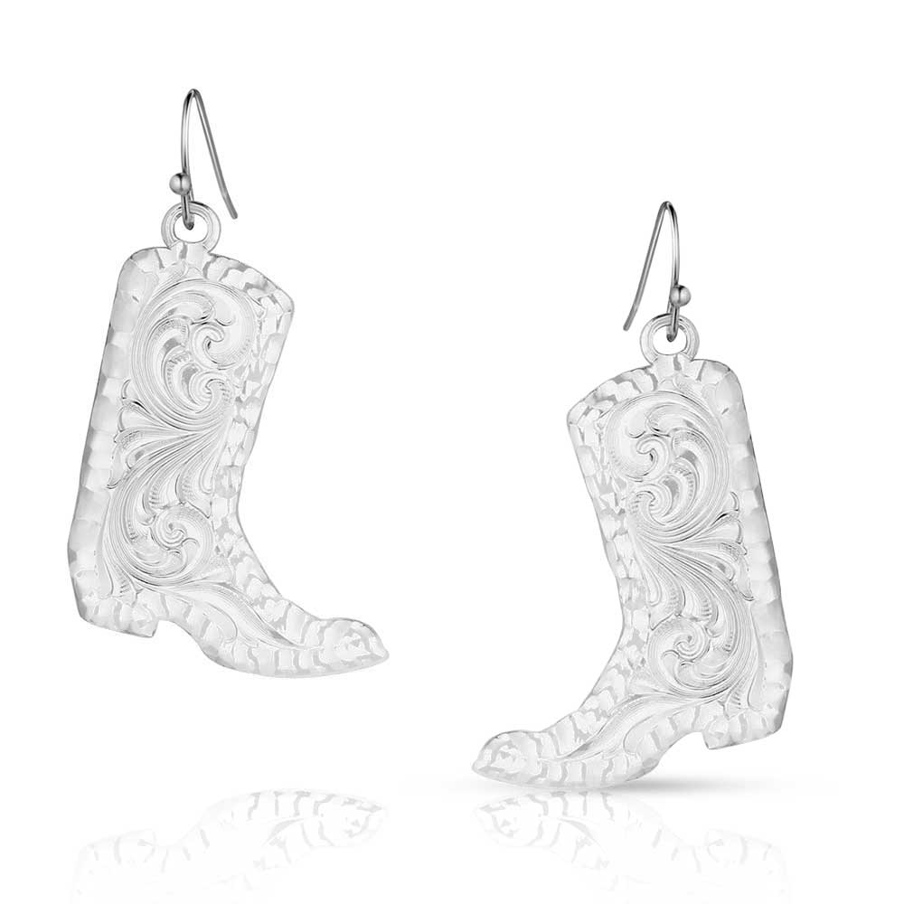 Chiseled Boots Earrings