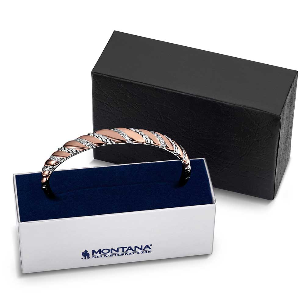 Draped in Light Crystal Cuff Bracelet