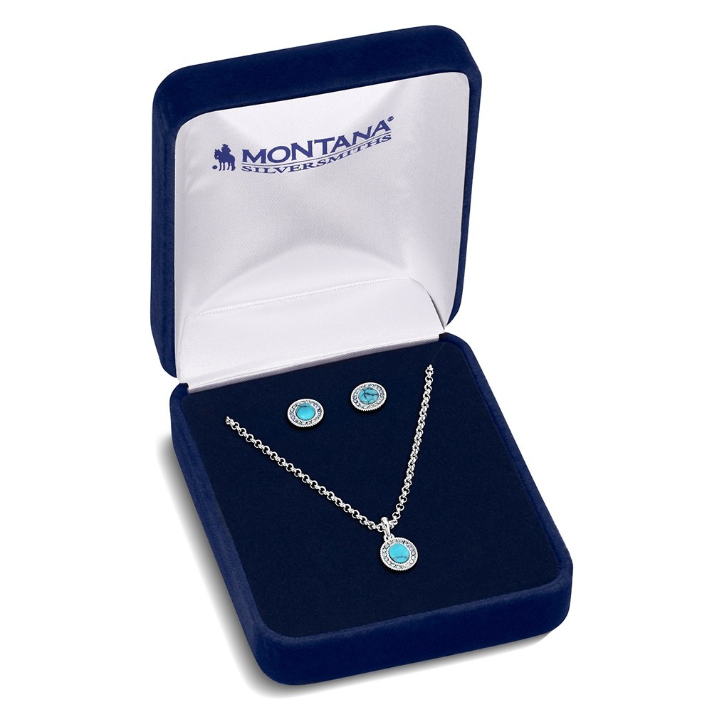 Northern Sky Turquoise Jewelry Set | Montana Silversmiths