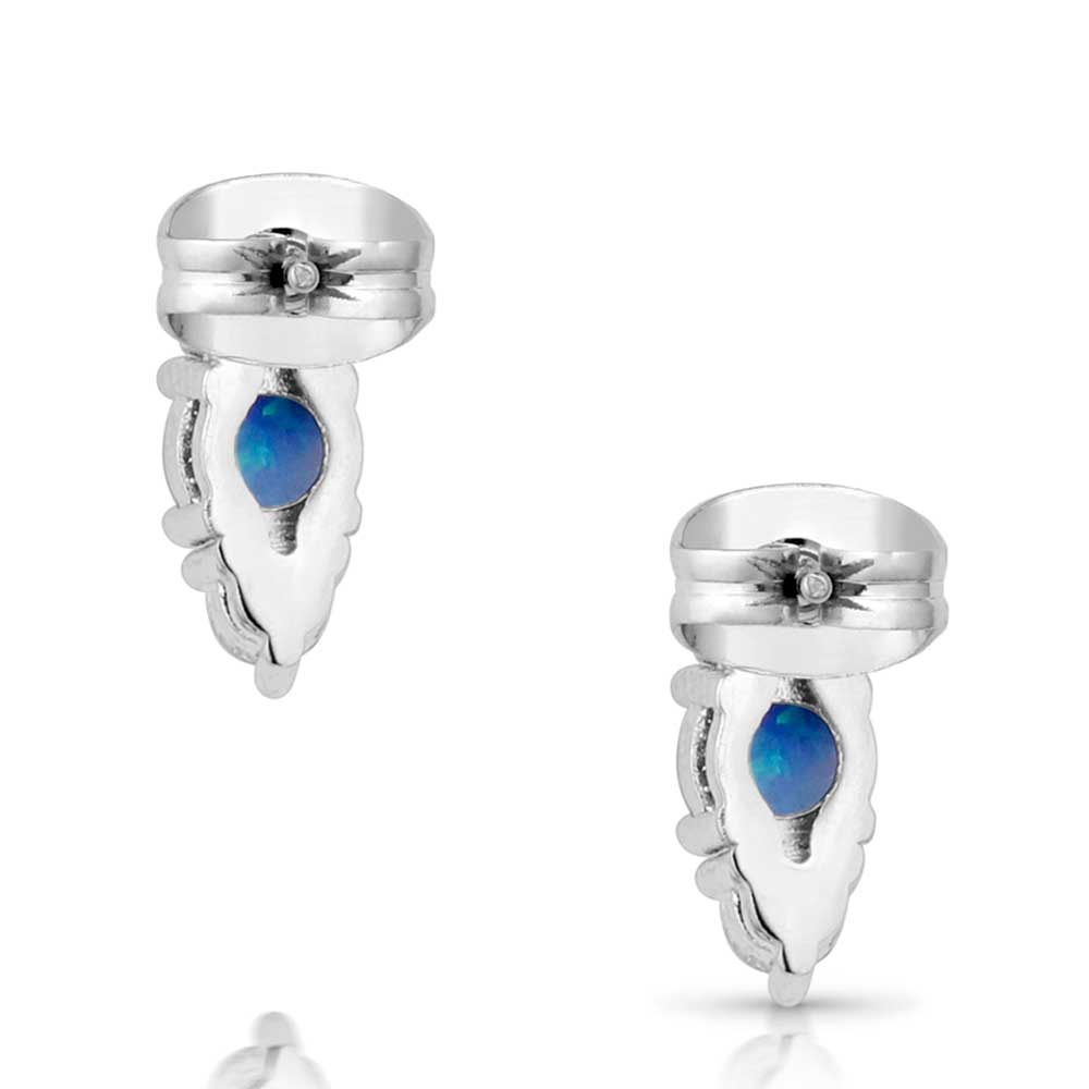 Delicate Moonlight Crystal Opal Earrings