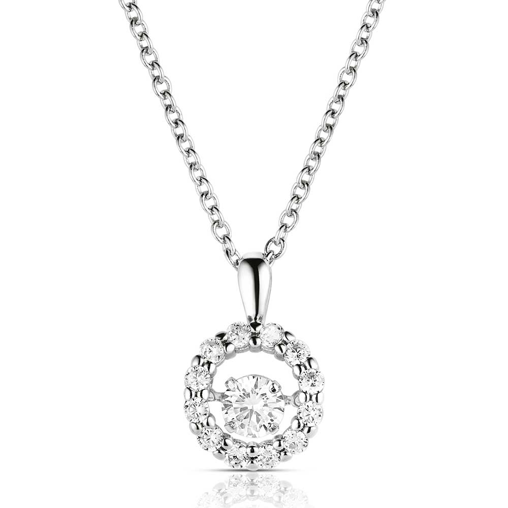 Dancing Halo Circle Necklace