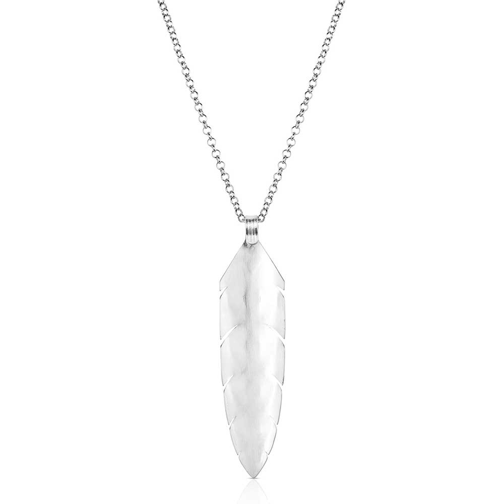 Painted Sky Feather Necklace