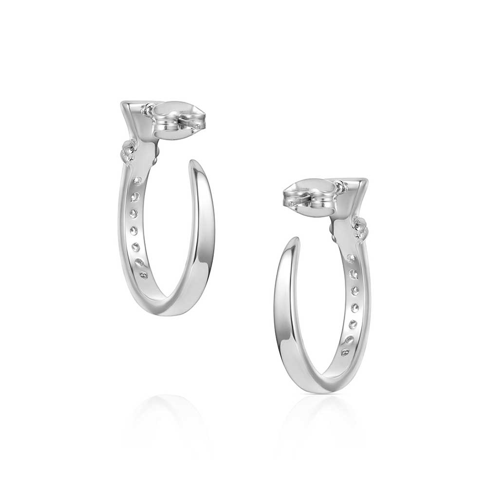 Horseshoe Nail Hoop Earrings
