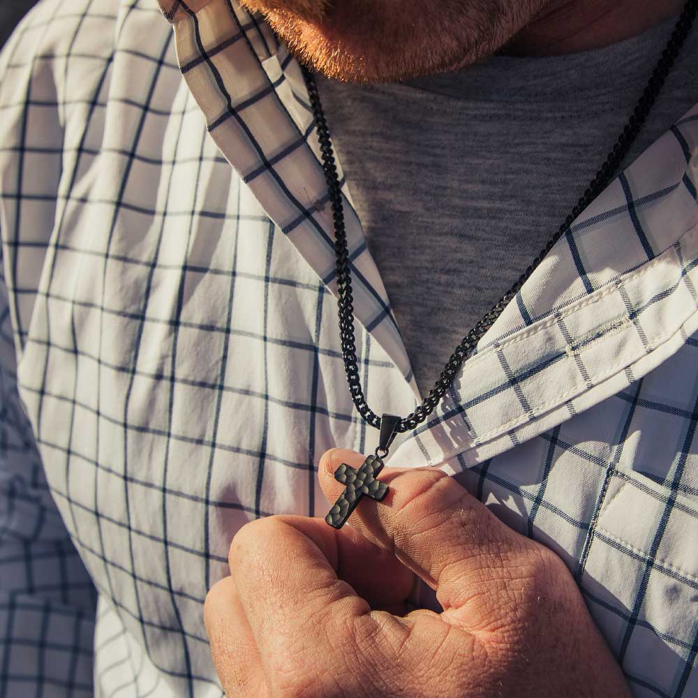 Strong Horizons Cross Necklace