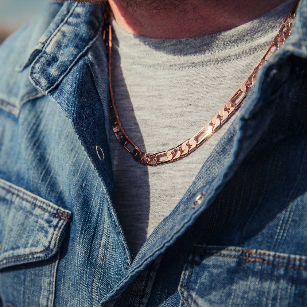 Rustic Solstice Figaro Chain Necklace