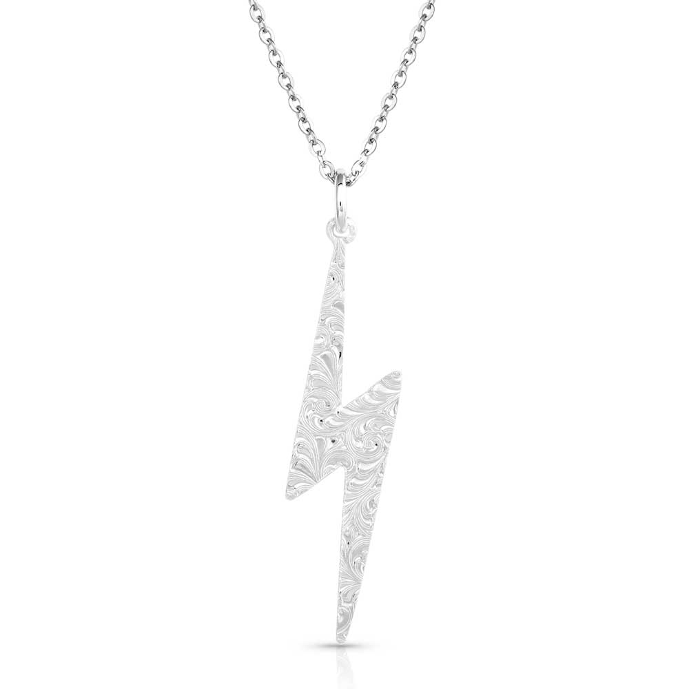 Lightning Strike Silver Artistry Necklace