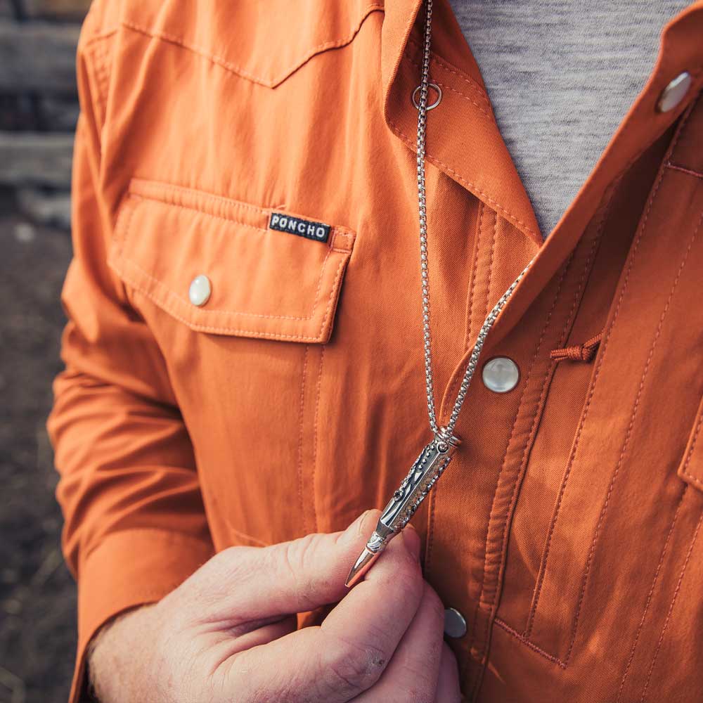 We the People Rifle Bullet Necklace