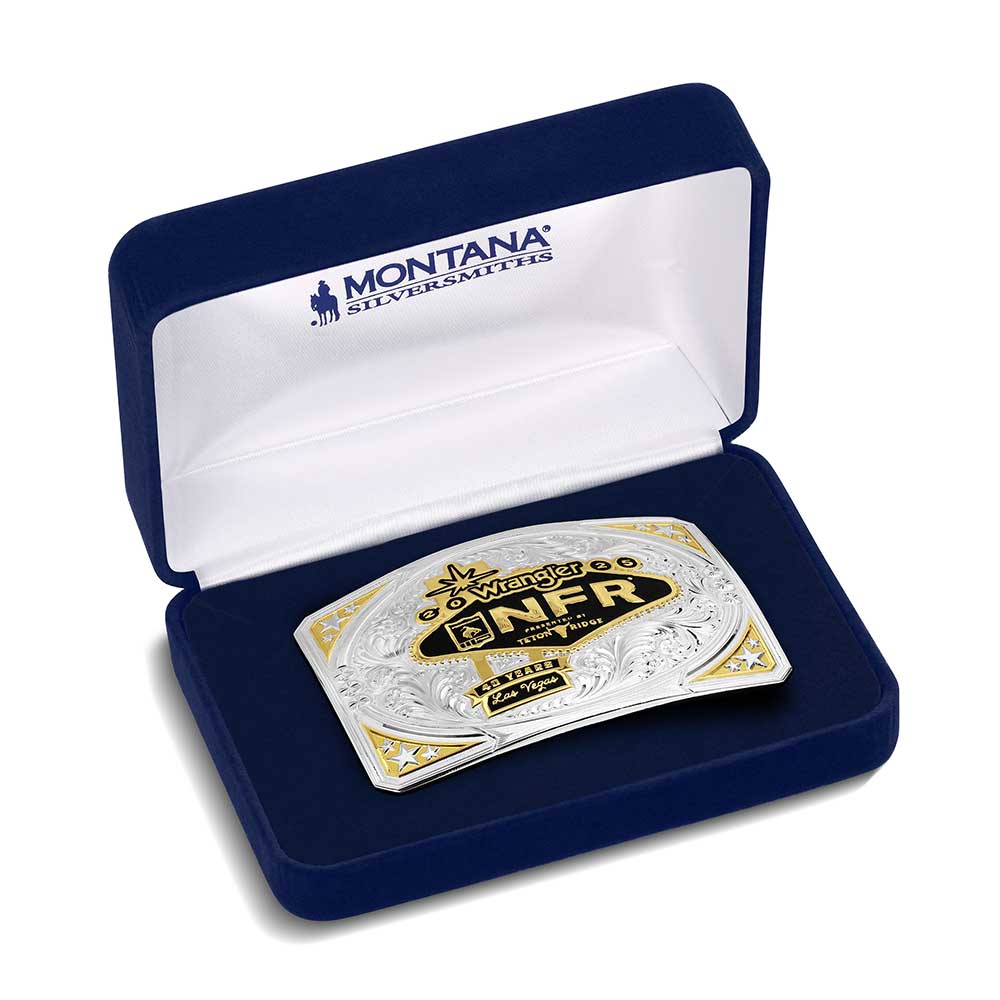 希少NFR ヴィンテージバックル1994年　新品未使用SILVERSMITH Las Vegas NFR Limited Edition Collector's Buckle | Montana