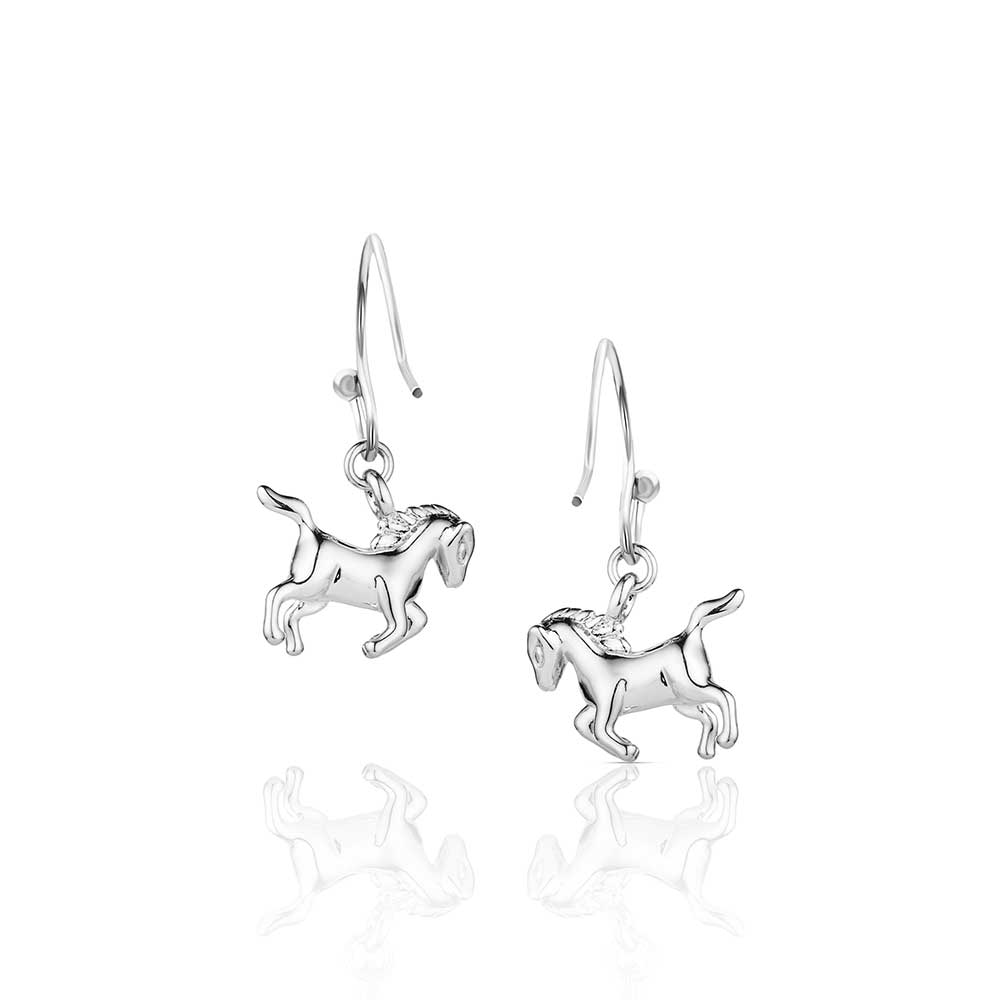 Prancing Horse Earrings Montana Silversmiths