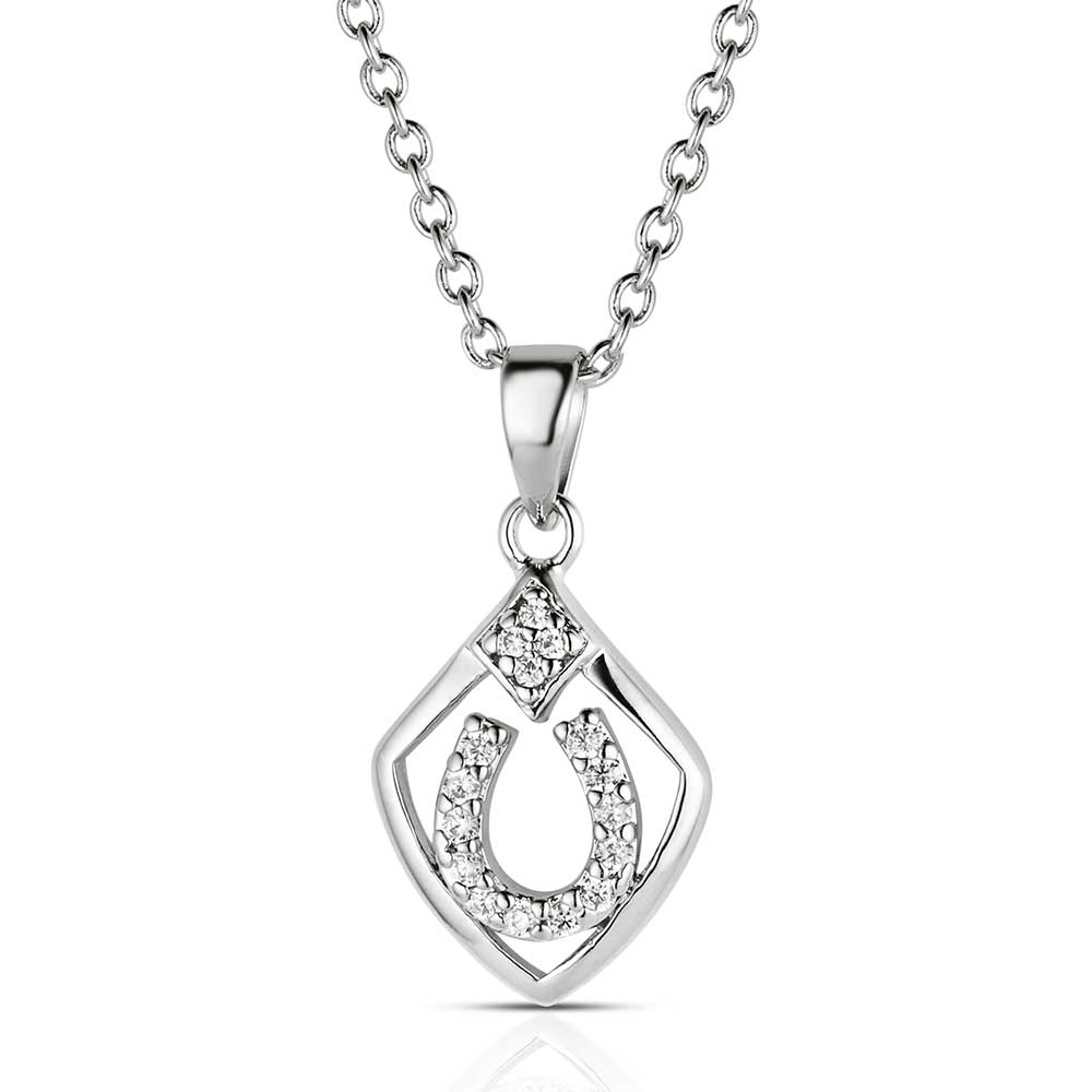 Shielded in Horseshoes Necklace