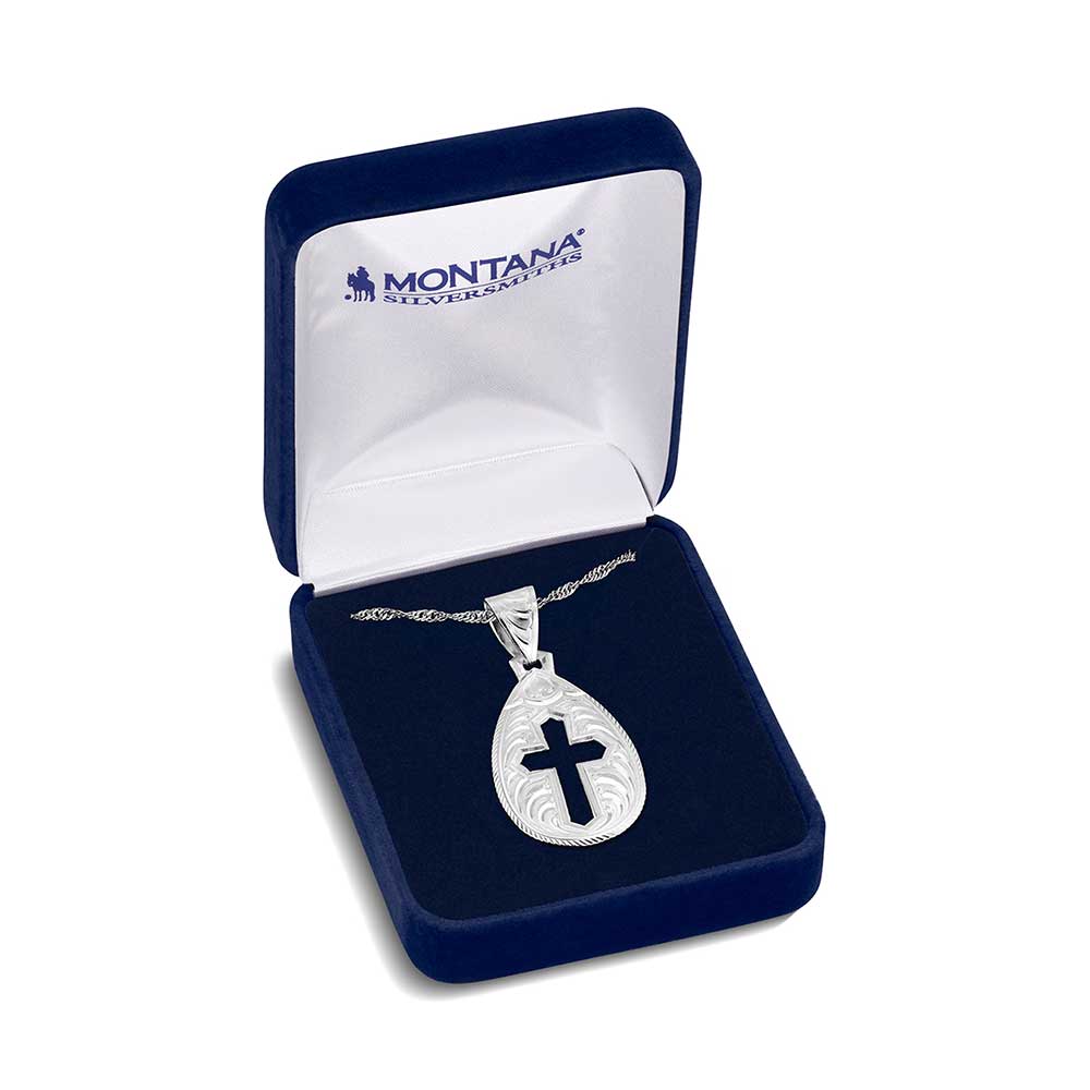 Steadfast Faith Cross Necklace | Montana Silversmiths