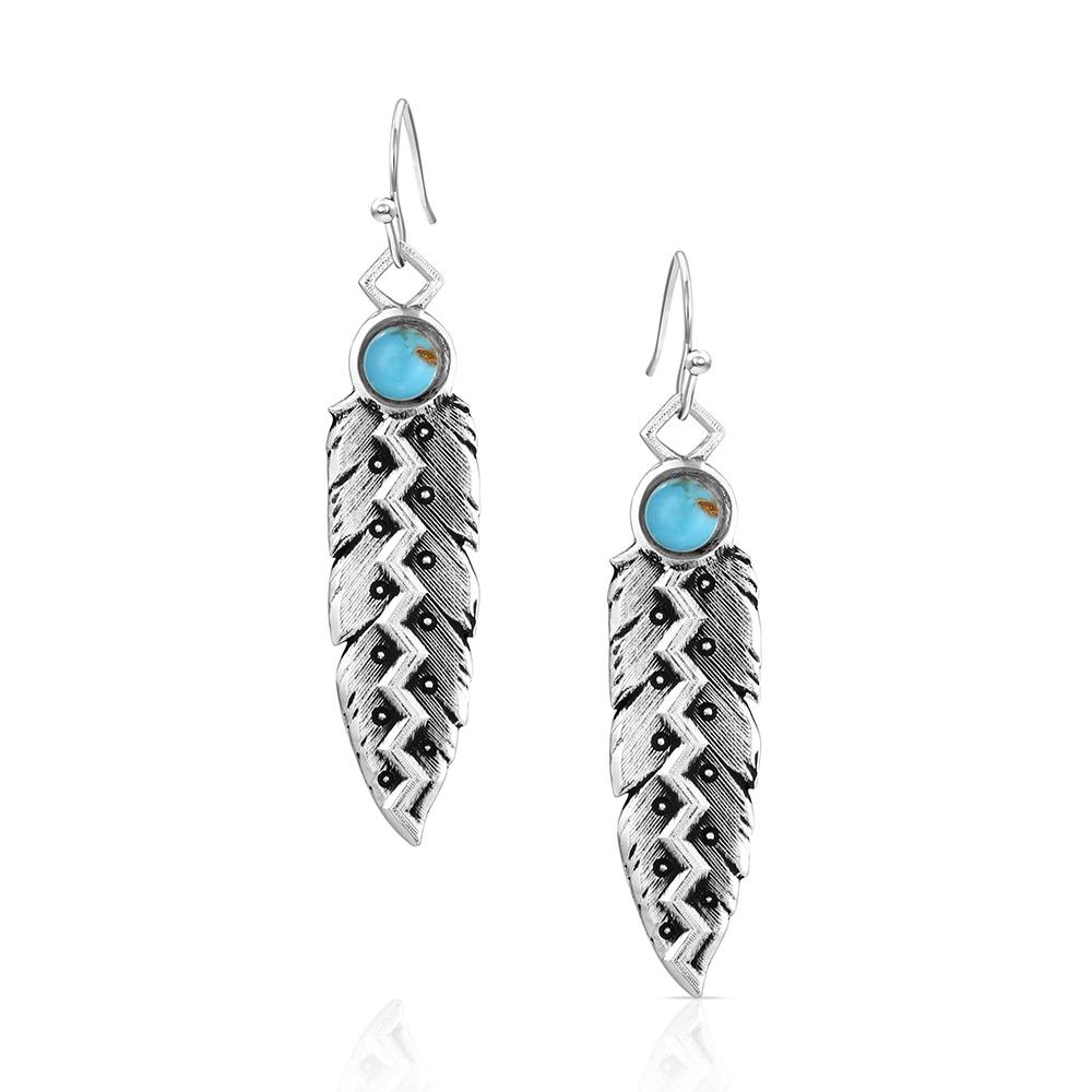 Wild Lightning American Made Dangle Earrings Montana Silversmiths