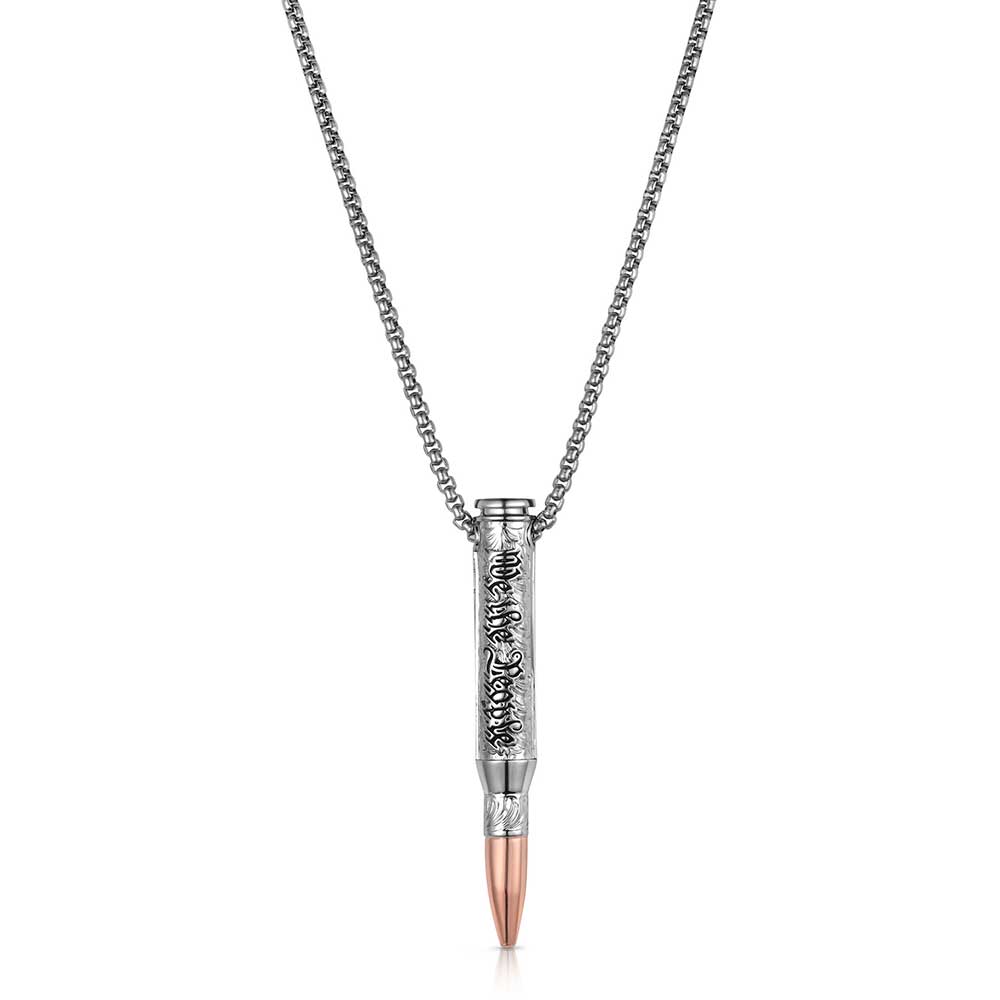 We the People Rifle Bullet Necklace