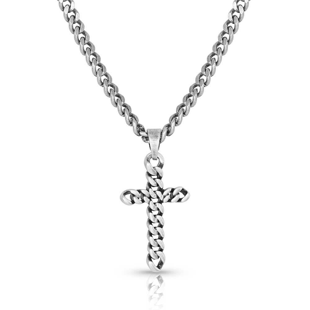 Braided Cross Necklace | Montana Silversmiths