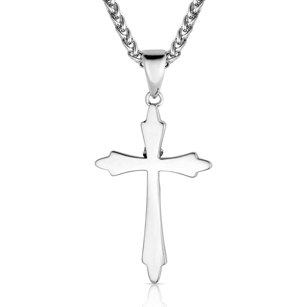 Thorns and Roses Cross Necklace | Montana Silversmiths