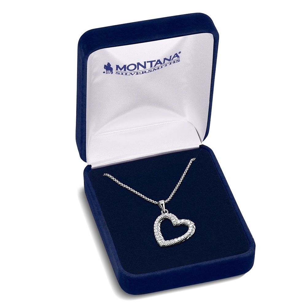 Roped In Love Heart Necklace