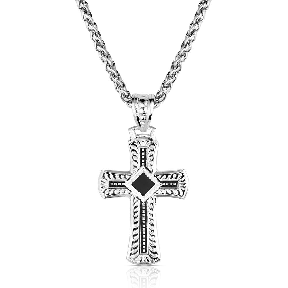 Sundown Ridge Cross Necklace | Montana Silversmiths
