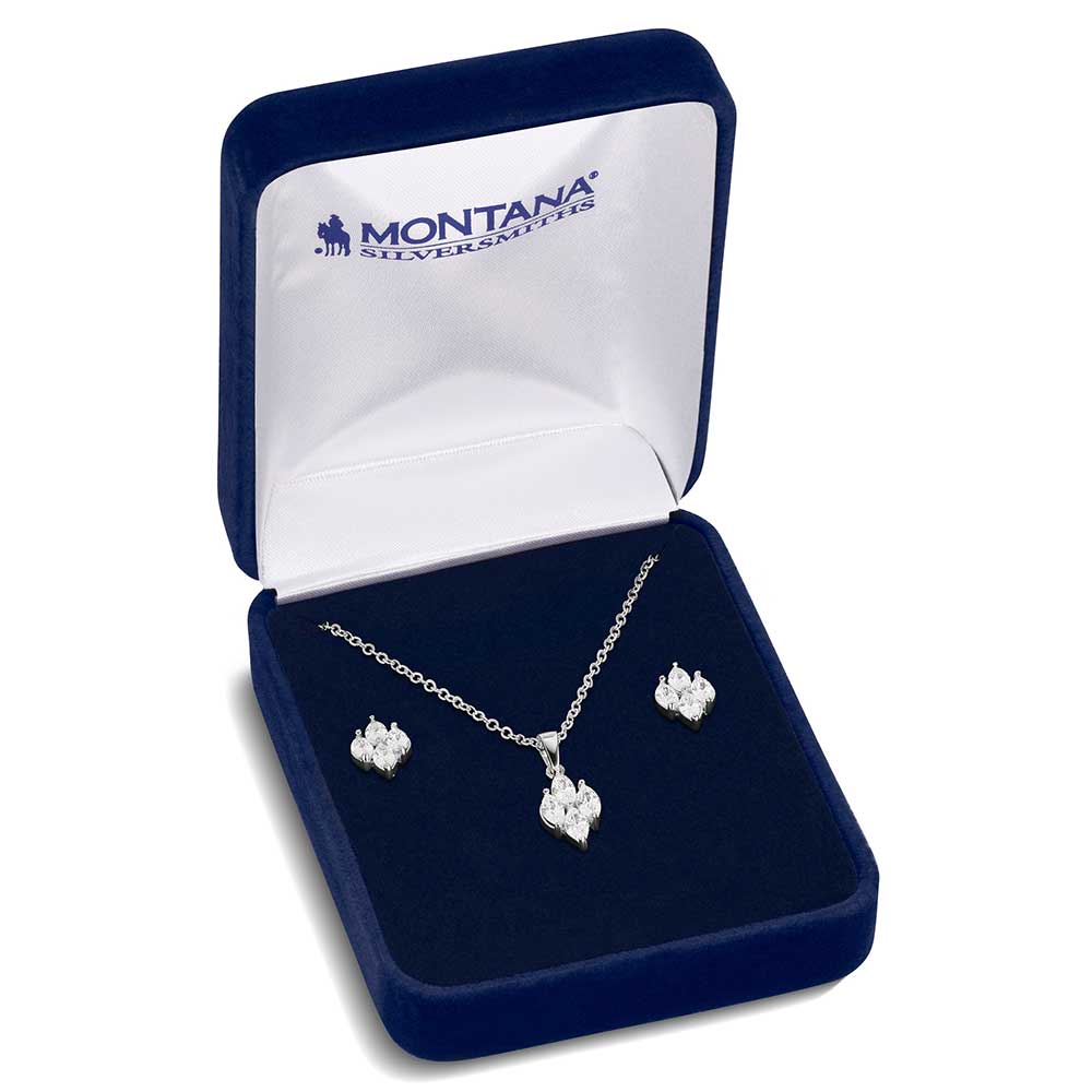Snowdrift Cluster Jewelry Set
