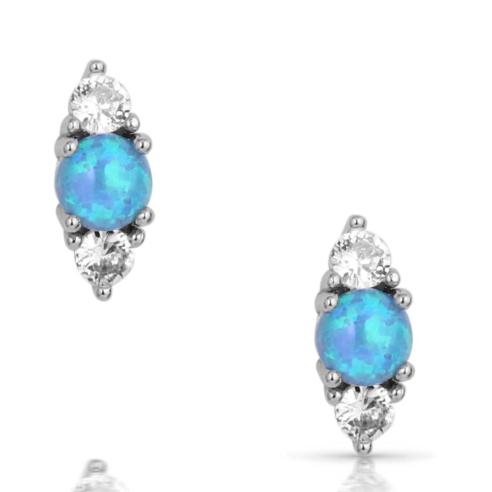 Delicate Moonlight Crystal Opal Earrings