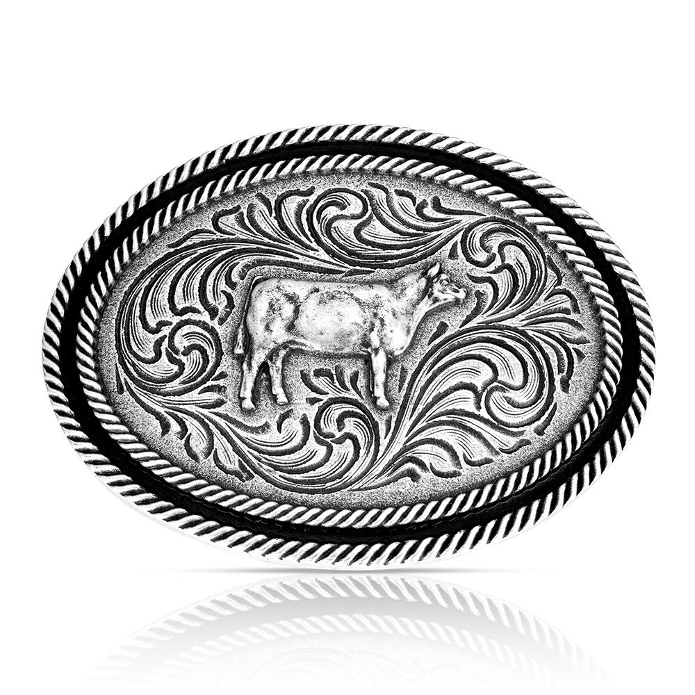 Show Steer Antiqued Buckle
