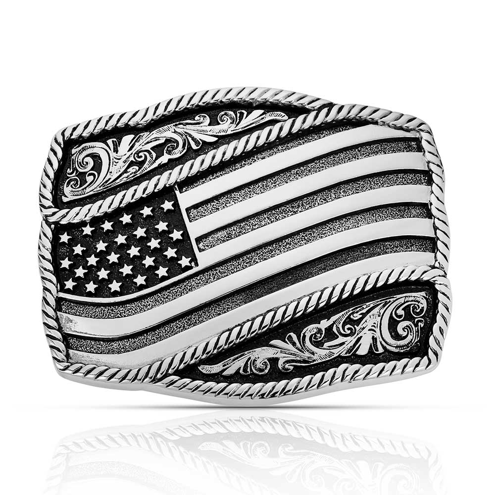 Classic Impressions Waving American Flag Attitude Buckle