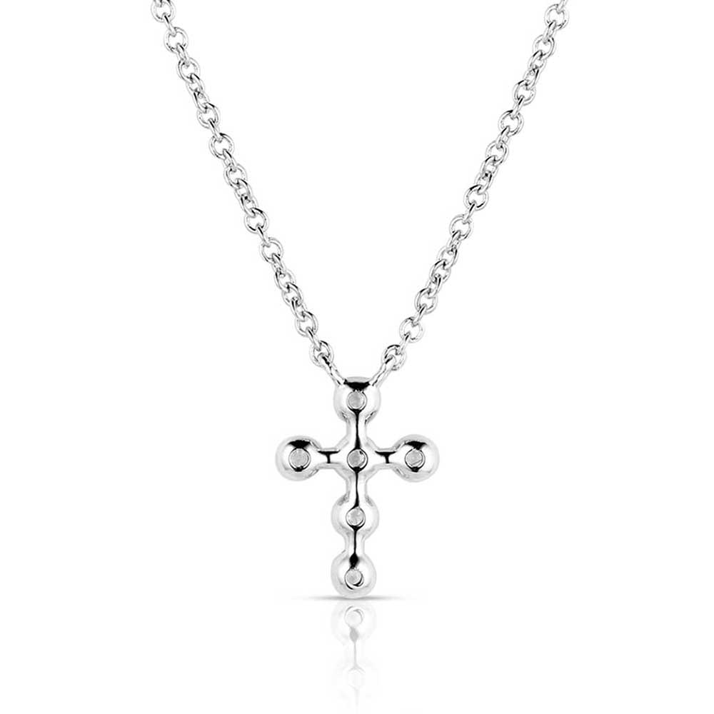 Simple Belief Crystal Cross Necklace