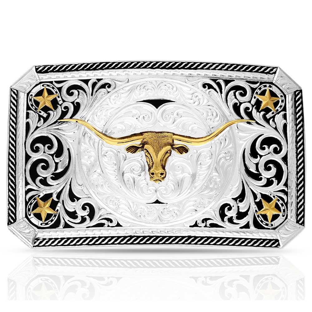 Longhorn Cattle Drive Buckle