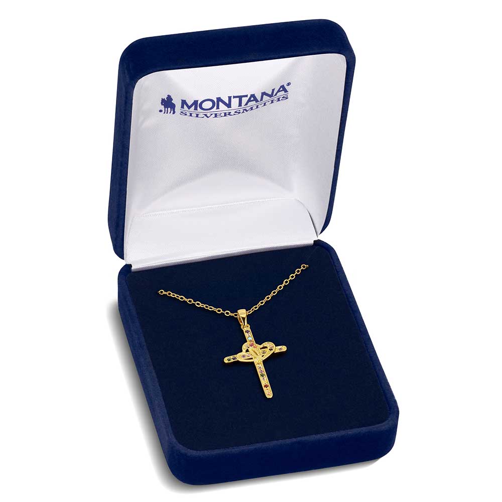 Northern Lights Cross Necklace