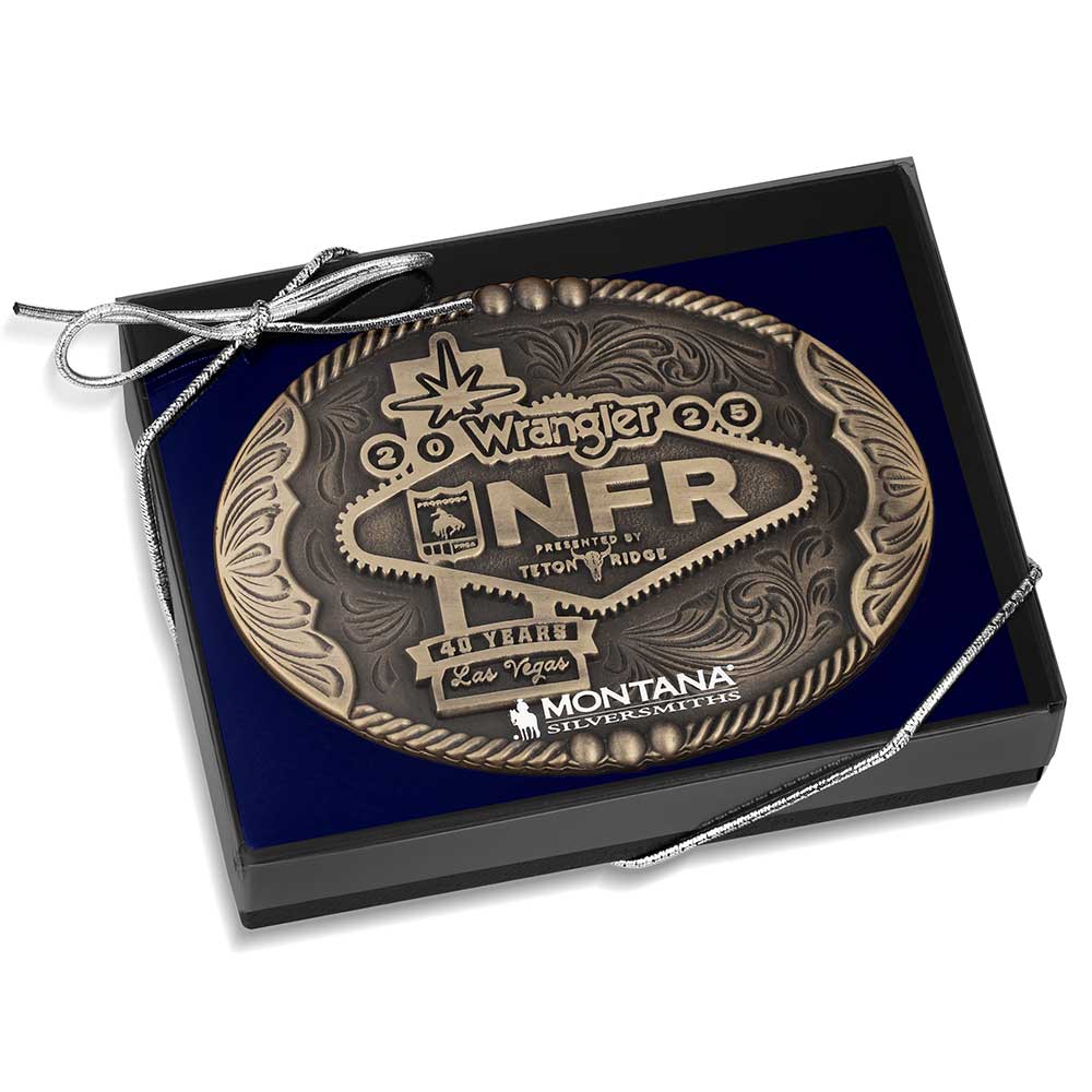 2025 National Finals Rodeo Oval Buckle | Montana Silversmiths