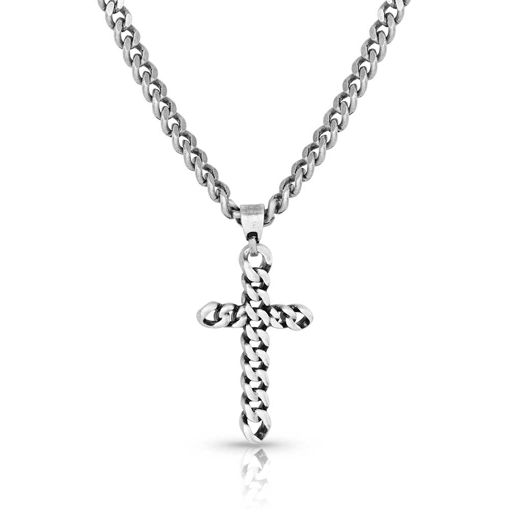 Braided Cross Necklace