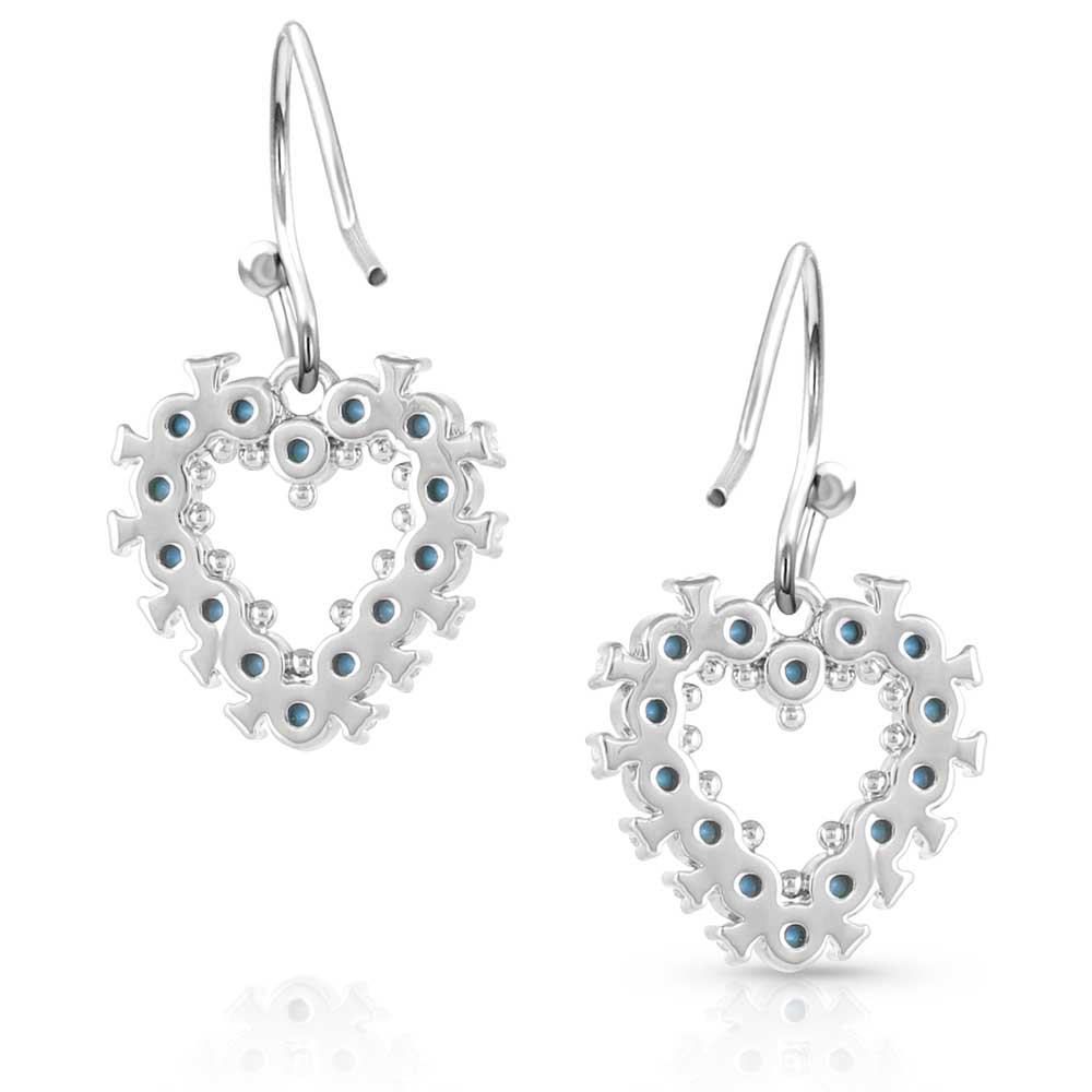 Deepest Love Blue Crystal Earrings