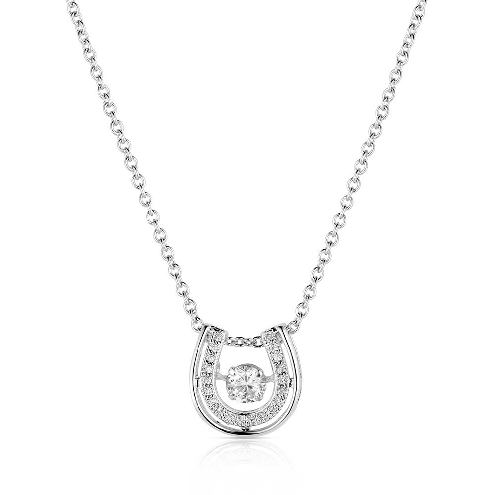Dancing with Luck Horseshoe Necklace