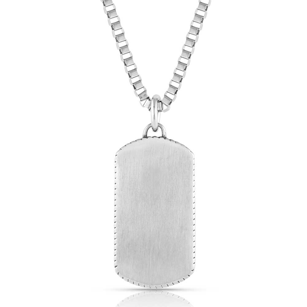 Patriotic Strength Dog Tag Necklace