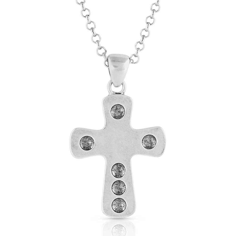 Bold in Faith Turquoise Cross Necklace