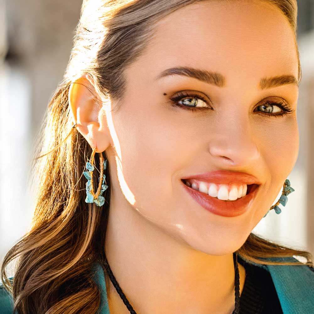 Western Waves Hoop Earring