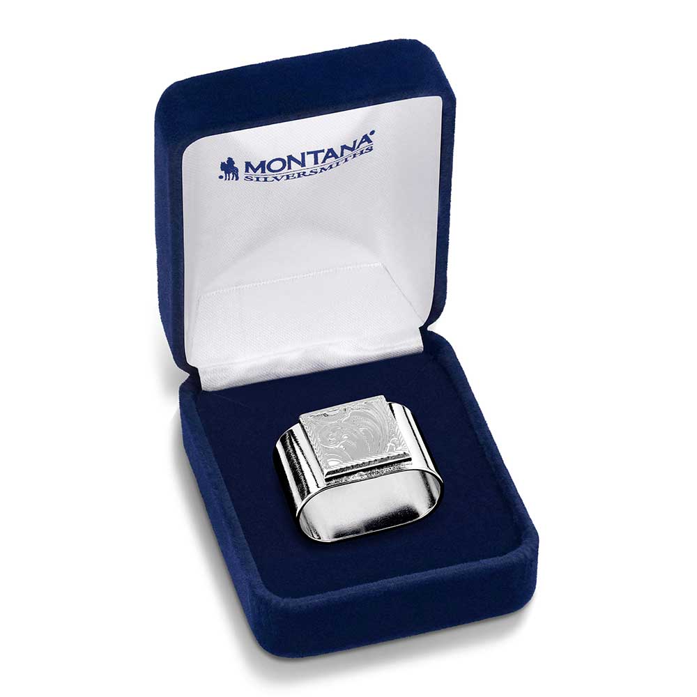 Timeless Engraved Scarf Slide