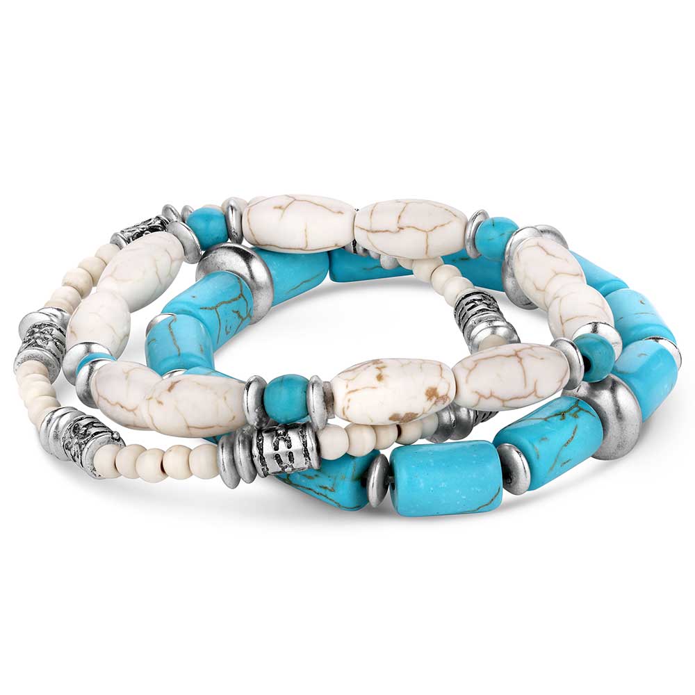 Ivory Skies Beaded Bracelet