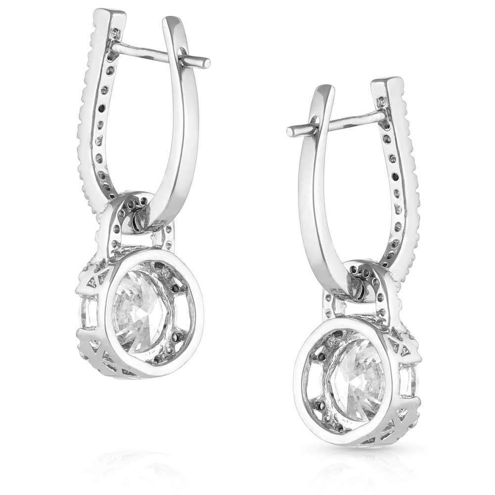 Lock and Key Crystal Earrings
